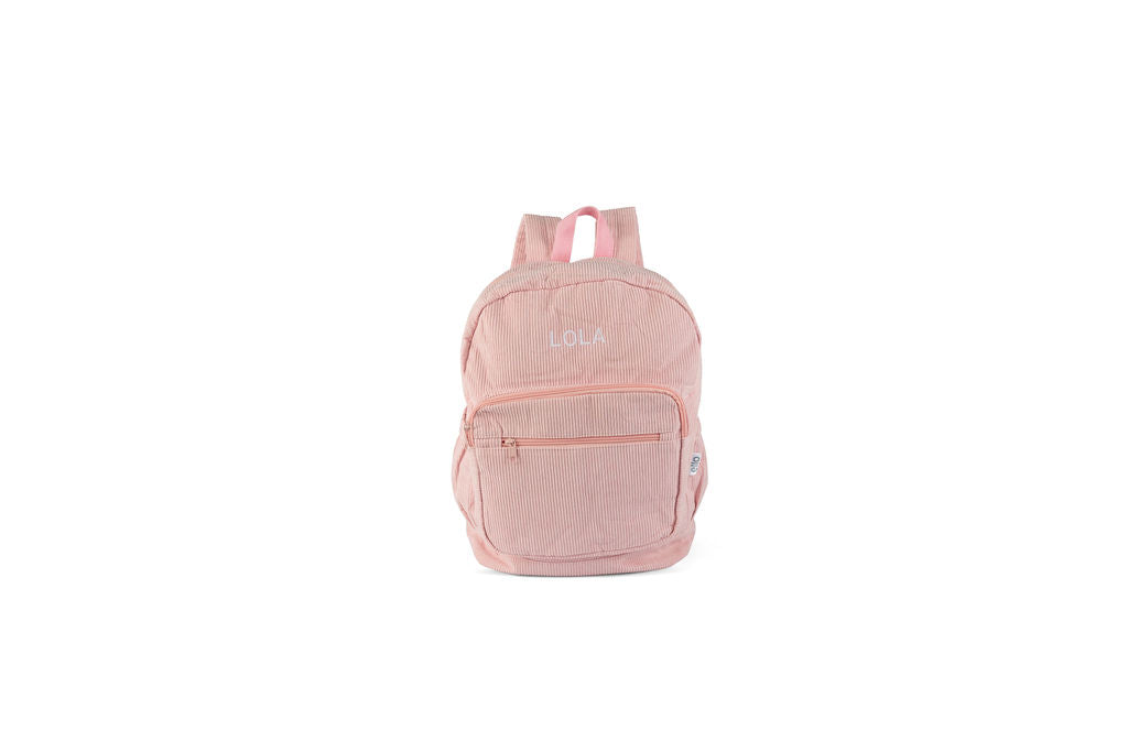 PINK Corduroy Backpack - Customiseable