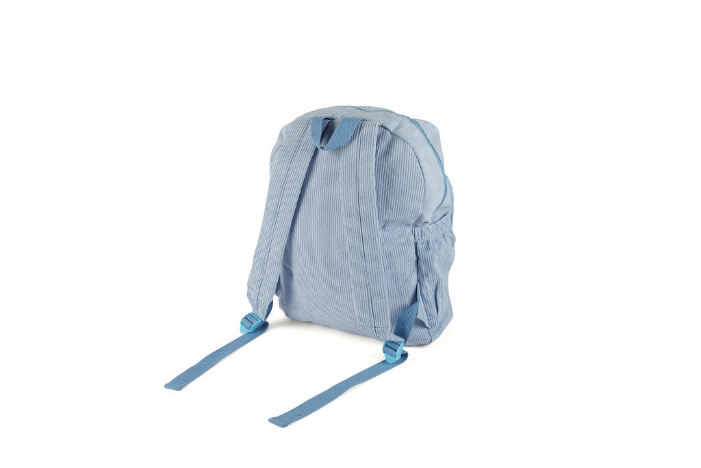 BLUE Corduroy Backpack - Customiseable