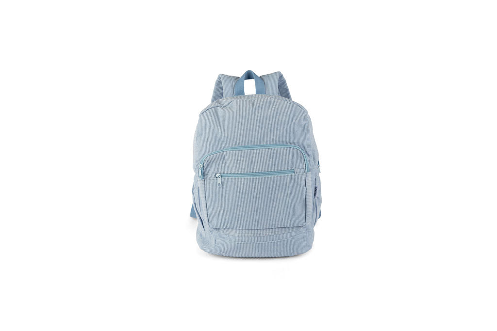 BLUE Corduroy Backpack - Customiseable