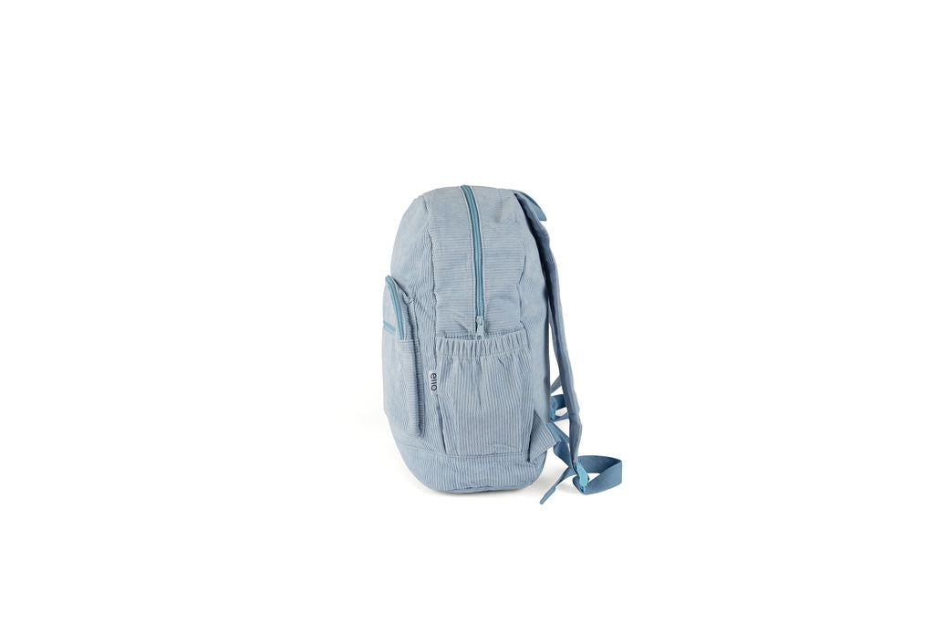 BLUE Corduroy Backpack - Customiseable